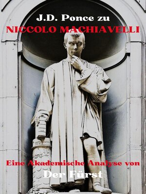 cover image of J.D. Ponce zu Niccolo Machiavelli